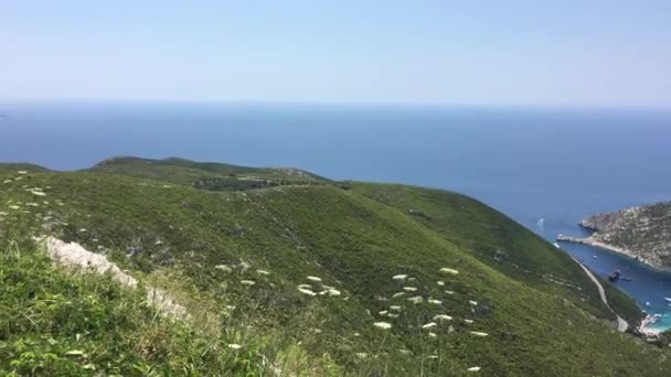 Plage de Porto Vromi sur l'île de Zante, en Grèce . — Video