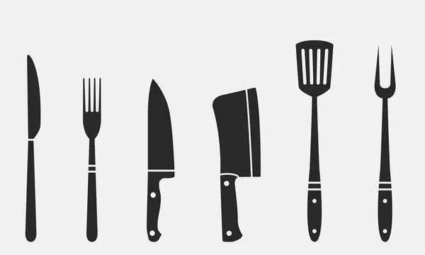 Векторная Иллюстрация Логотипа Креативного Ресторана Столовыми Приборами — стоковый вектор