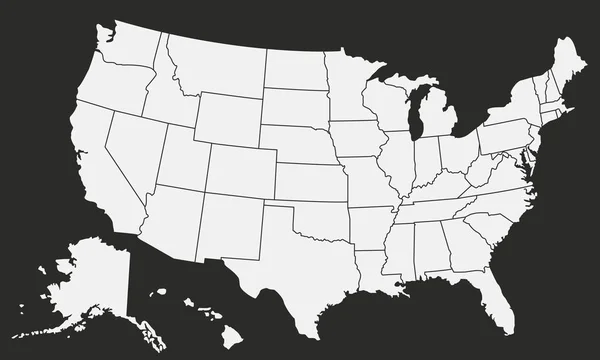vektör çizim Birleşik Amerika harita Amerika Birleşik Devletleri