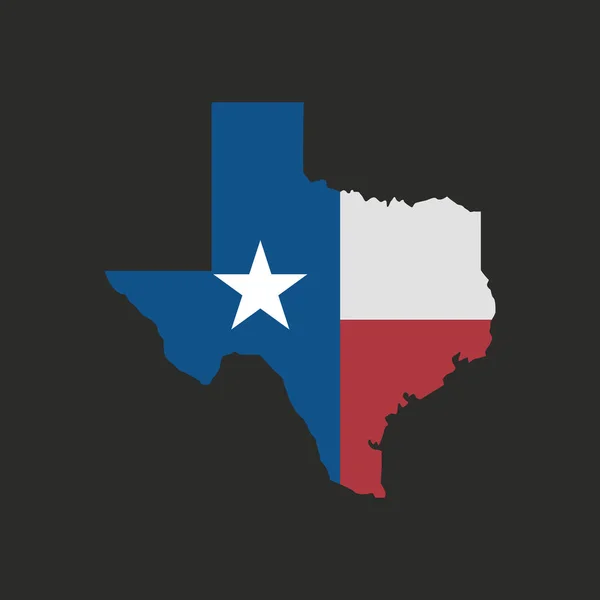 Vector Ilustración Color Texas Éxito Iniciativa Bandera — Vector de stock