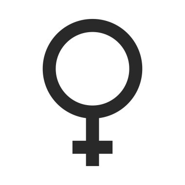 Kadın sembolü. simge vektör illüstrasyon   