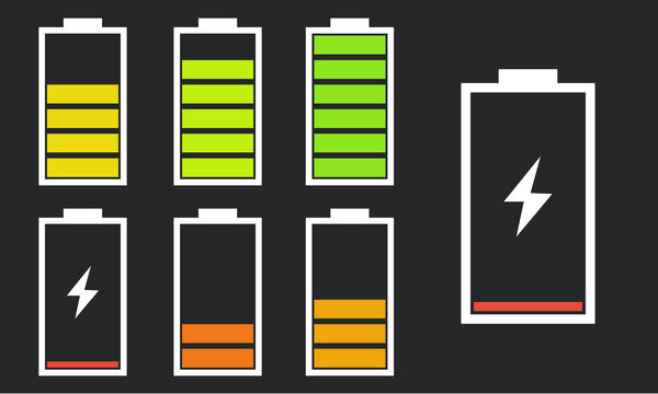 Battery Icons vector illustration  