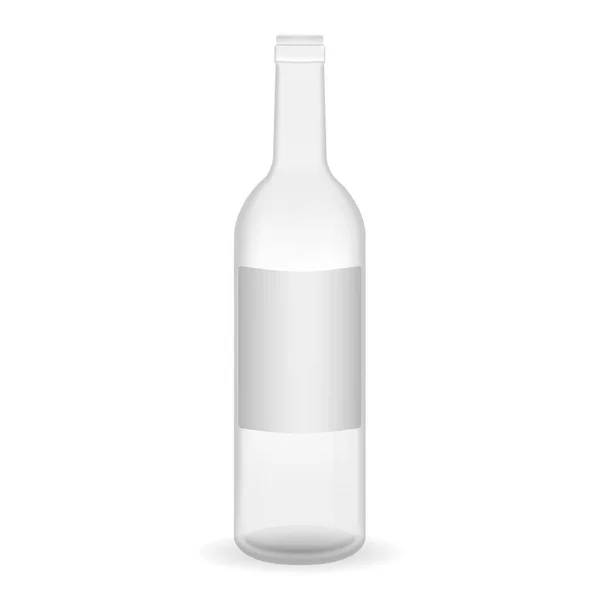 Fles Wijn Vector Vector Illustratie — Stockvector