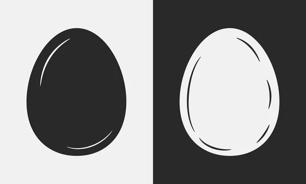 Velikonoční Vajíčko Ikona Logo — Stockový vektor