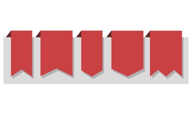 Şeritler afiş seti. Şablon. Illüstrasyon