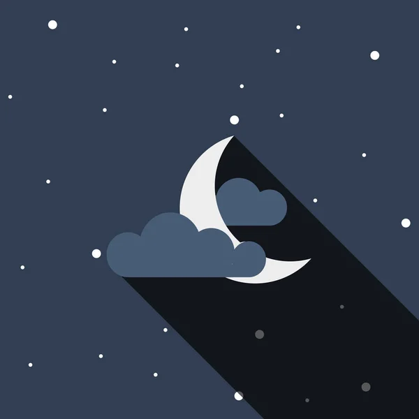 Night Illustration Vector Background — Stock Vector