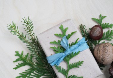 arka plan Noel düz doğal stil yatıyordu