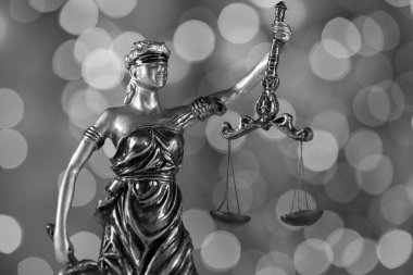 Hukuk ve Justive, altın bokech arka plan