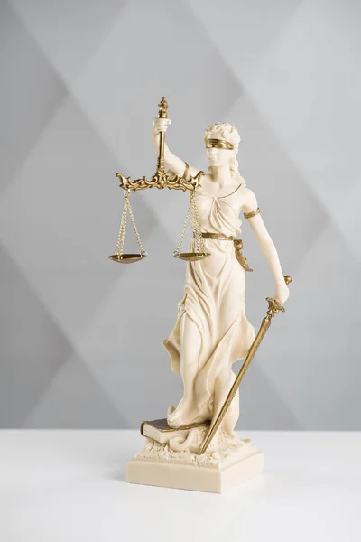 Símbolos Lei Uma Justiça Imagem Conceito — Fotografia de Stock