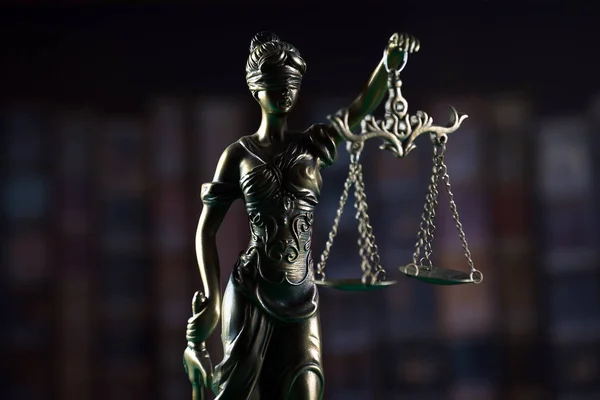 Symbolen Van Het Recht Een Justitie Afbeelding Van Het Concept — Stockfoto