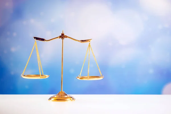 Symbolen Van Het Recht Een Justitie Afbeelding Van Het Concept — Stockfoto