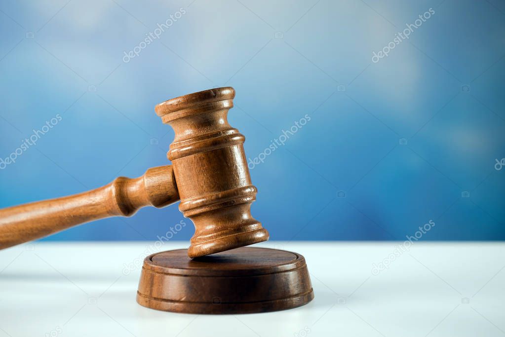 Symbols of law an justice. Concept image