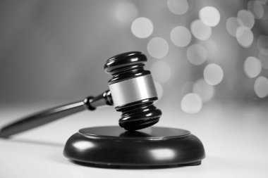 Hukuk ve adalet rustik konsepti, tokmak