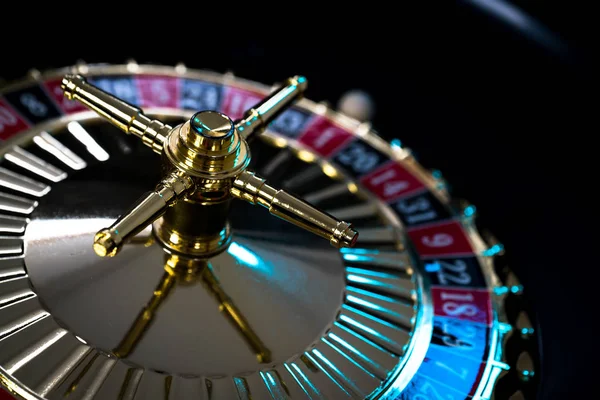 Fondo Del Casino Fichas Póquer Mesa Juego Ruleta Movimiento — Foto de Stock