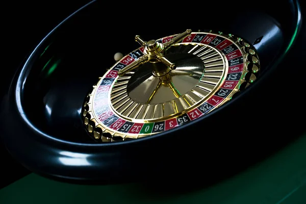 Fondo Del Casino Fichas Póquer Mesa Juego Ruleta Movimiento — Foto de Stock