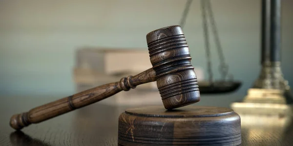 Dřevěné Kladívko Konceptu Soud Spravedlnost Zákon — Stock fotografie