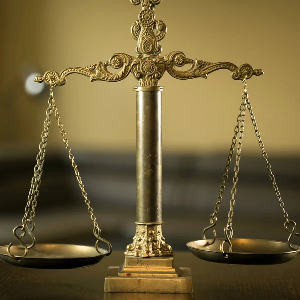 Lawyers Office Room Scales Justice — Stock Photo, Image