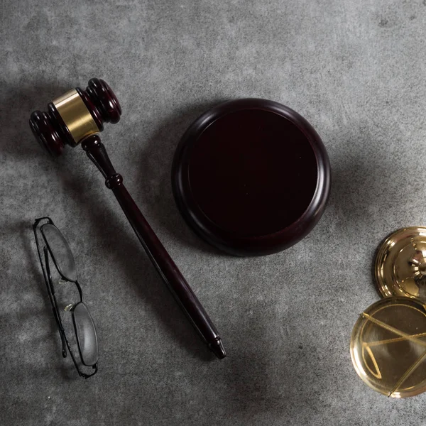 wooden gavel in court, justice and law concept