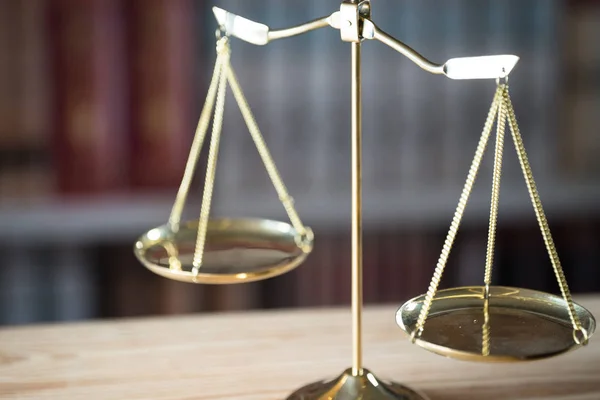 Lawyers Office Room Scales Justice — Stock Photo, Image