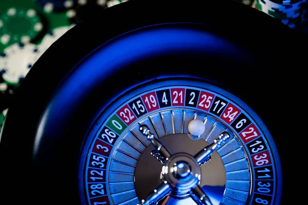 Casino Background Roulette Wheel Motion — Stock Photo, Image