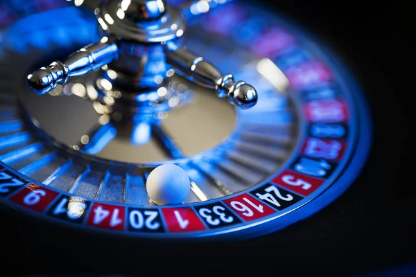 Casino Background Roulette Wheel Motion — Stock Photo, Image