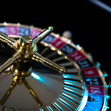  Casino arka plan, rulet tekerleği hareket