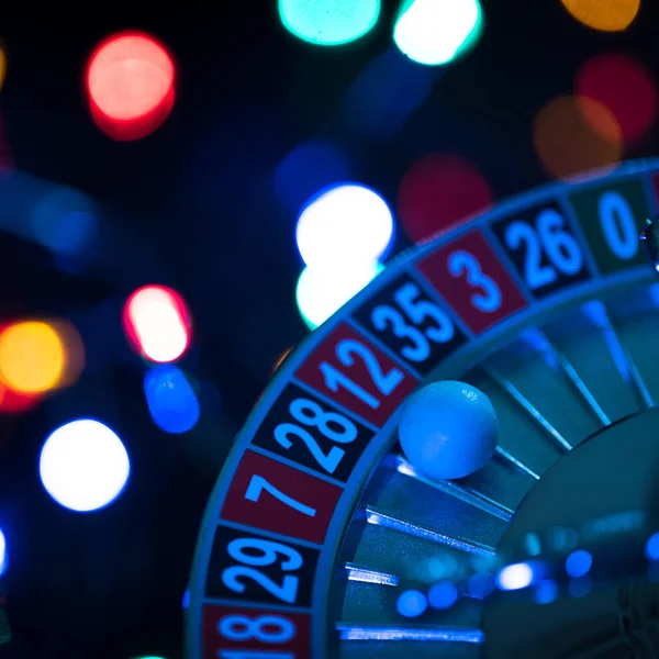 Casino Background Roulette Wheel Motion — Stock Photo, Image