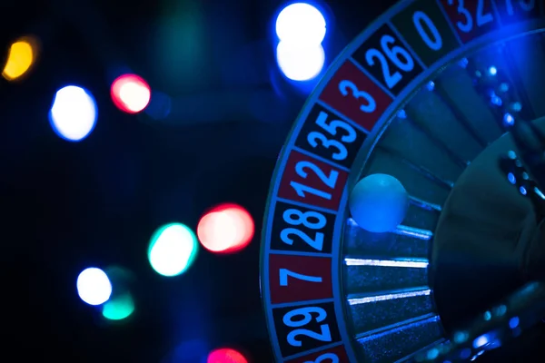 Casino Hintergrund Roulette Rad Bewegung — Stockfoto