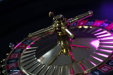  Casino arka plan, rulet tekerleği hareket