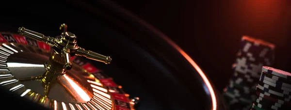  Casino arka plan, rulet tekerleği hareket oyun masada poker fişleri