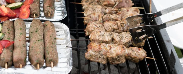 Крупный План Аппетитного Сочного Мяса Свинины — стоковое фото