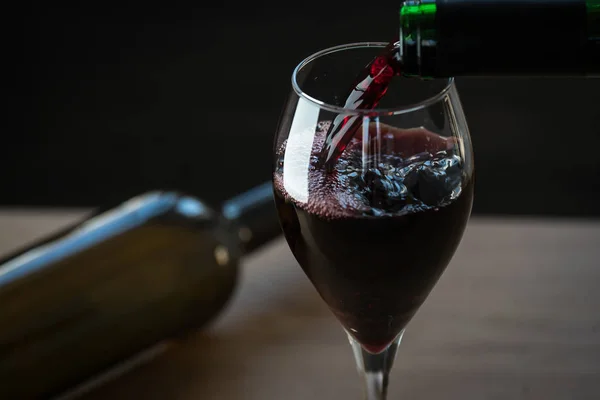 Aromatic Wine Glass Blurred Background — Stock Photo, Image