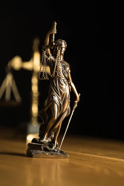 Law Justice Statue Blind Goddess Themis — Stock Photo, Image