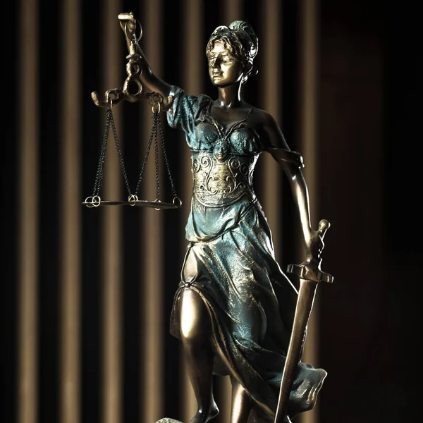 Law and Justice, Statue of blind goddess Themis.