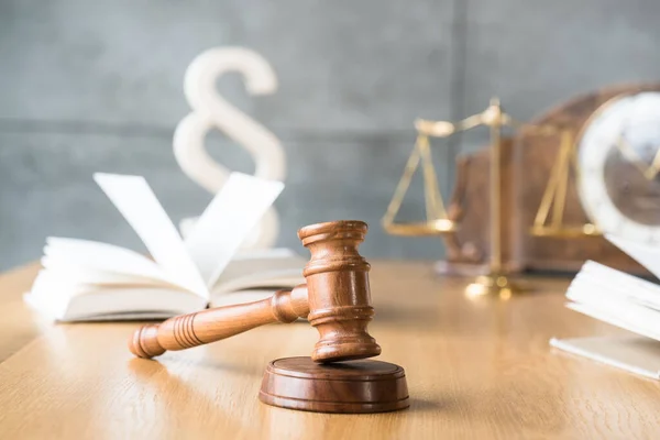 Recht Justitie Concept Legaliteitsconcept Sluiting Van Hamer Van Rechter — Stockfoto