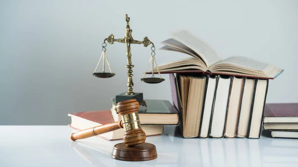 Recht Justitie Concept Legaliteitsconcept Sluiting Van Hamer Van Rechter — Stockfoto