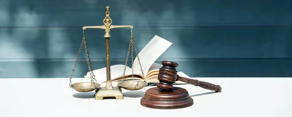 Law Justice Concept Legality Concept Closeup Judge Gavel — Stock Photo, Image
