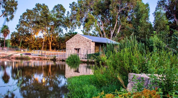 Park Yarkon Nehri Arka Plan — Stok fotoğraf