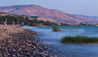 Celile manzara görmek üzerinde gün batımı
