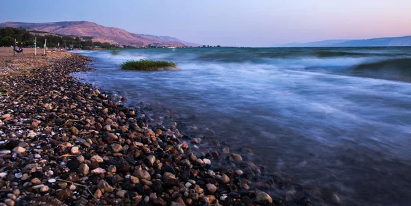 Matahari Terbenam Atas Melihat Lanskap Galilee — Stok Foto