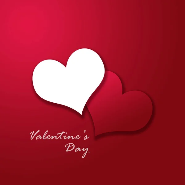 Happy Valentine Day Card Template Минималистский Дизайн — стоковое фото