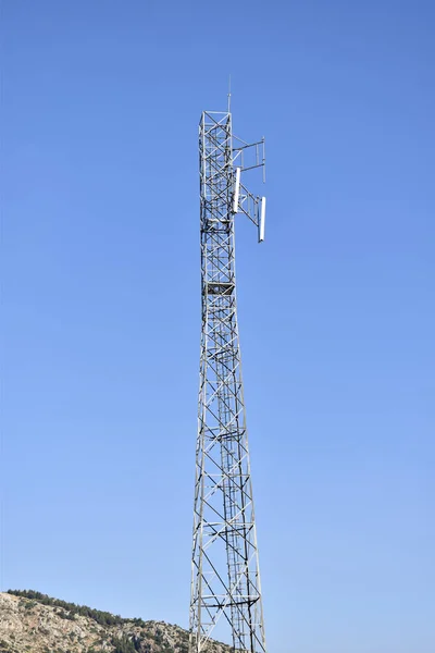 Torre Transmisión Alta Vista Inferior — Foto de Stock
