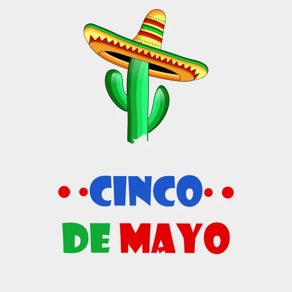 Illustration Des Hintergrunds Für Cinco Mayo — Stockvektor