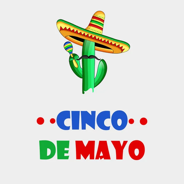 Illustration Des Hintergrunds Für Cinco Mayo — Stockvektor
