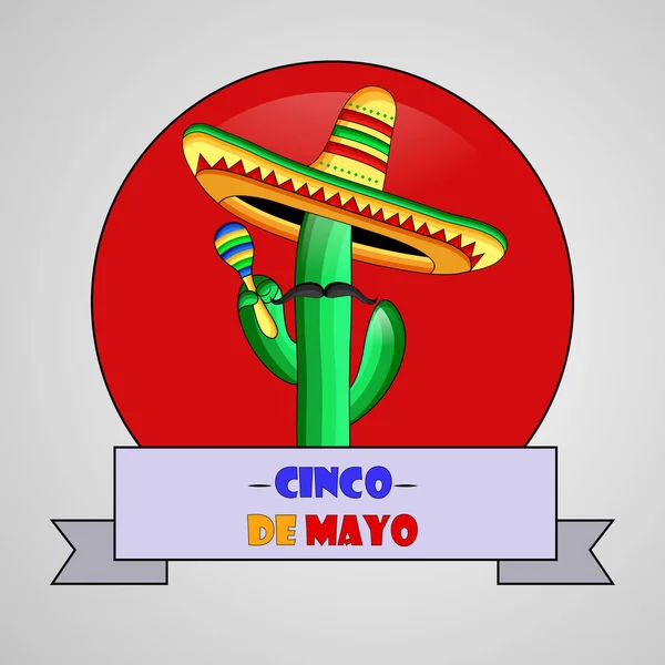 Ilustração Fundo Para Cinco Mayo —  Vetores de Stock