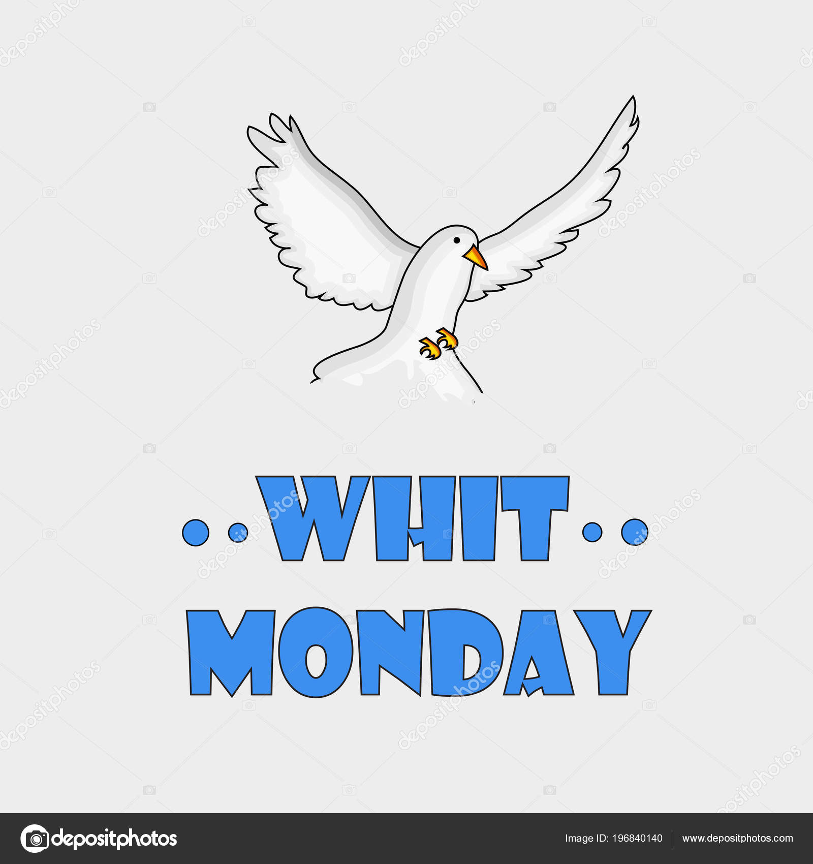 Illustration Elements Whit Monday Background Vector Image By C Infinitegraphic Vector Stock 196840140