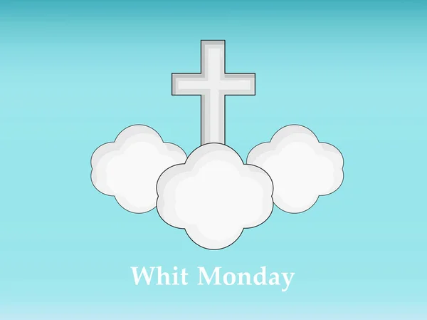 Ilustrație Elementelor Din Whit Monday Background — Vector de stoc