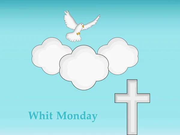 Ilustrație Elementelor Din Whit Monday Background — Vector de stoc