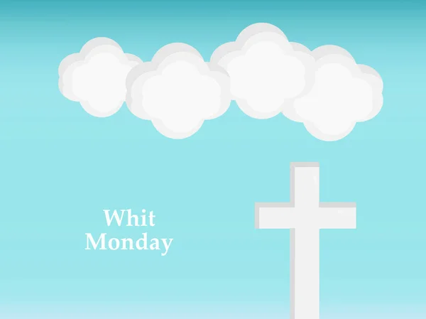 聖霊降臨祭月曜日背景の要素の図 — ストックベクタ
