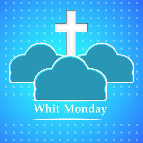 Ilustrație Elementelor Din Whit Monday Background — Vector de stoc